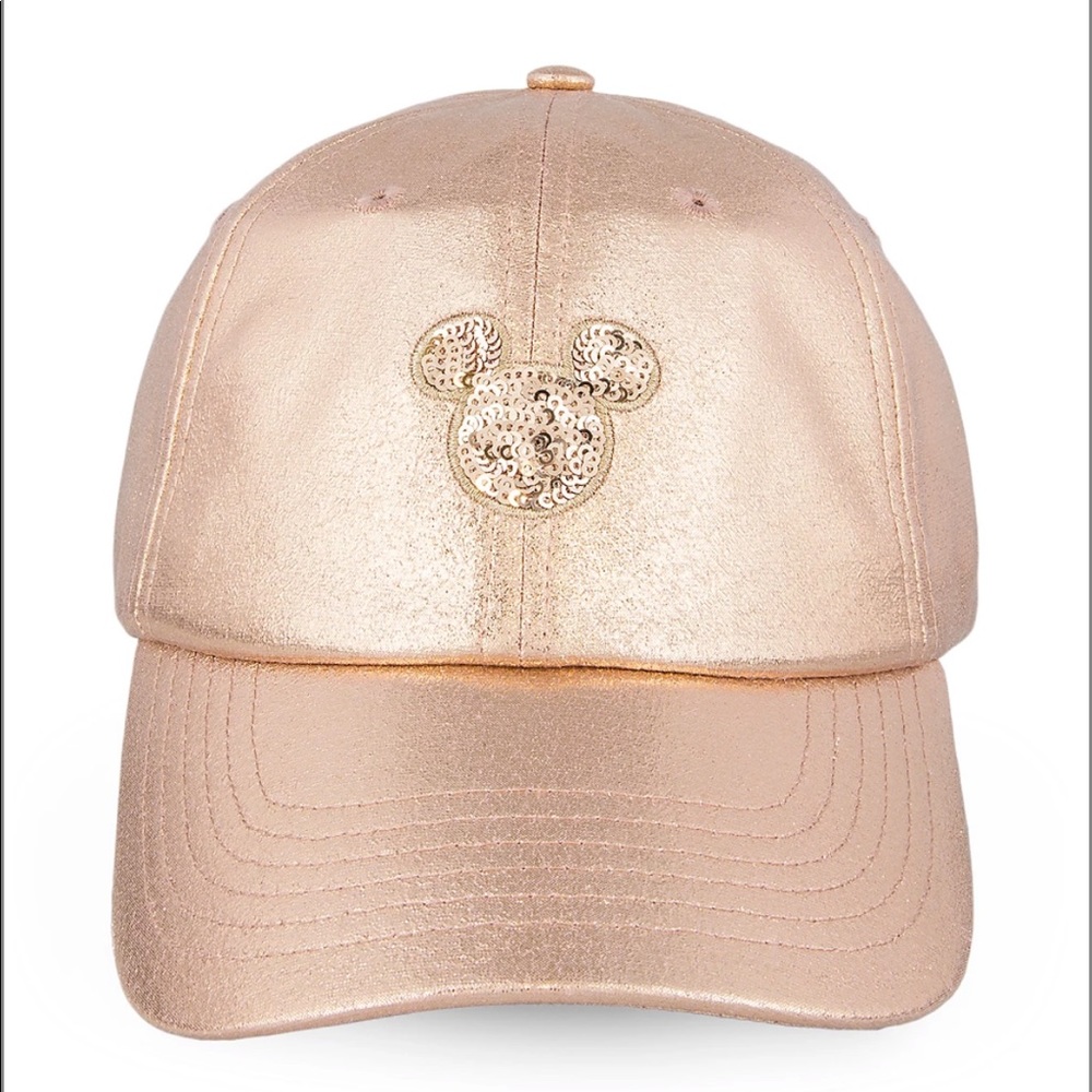 NWT Authentic Disney WDW EARidescent 50th Anniversary ballcap hat rose gold pink
